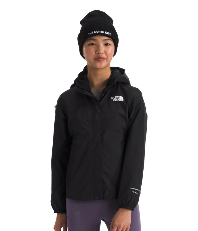 The North Face Girl's Antora Rain Jacket, Tnf Black, 170