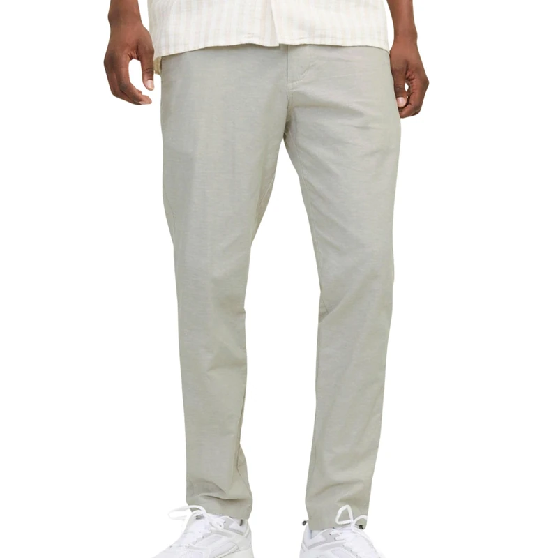 JACK & JONES Male Chino Trousers Tapered Fit Chino Trousers, Wrought Iron/Detail: Melange, 31 W/32 L