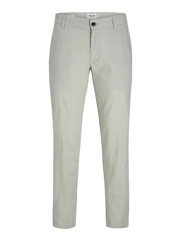 JACK & JONES Men's Jpstace Jjsummer Linen Blend Pant Sn Fabric Trousers, Wrought Iron, 30 W/34 L - Image 1