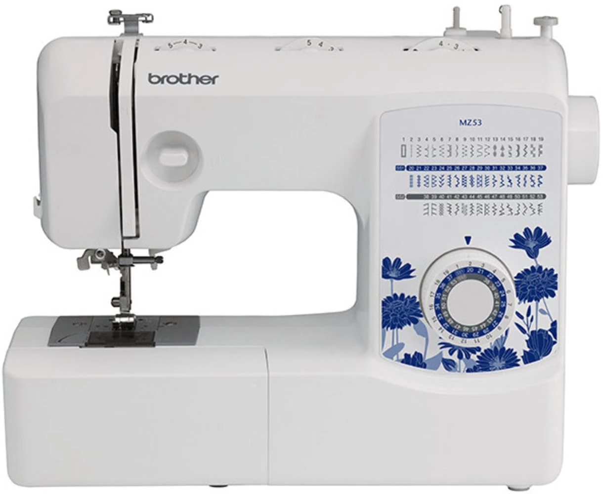 Brother MZ53 Full Size Sewing Machine with 53 Decorative Stitches and 7 Versatile Sewing Feet (Renewed)