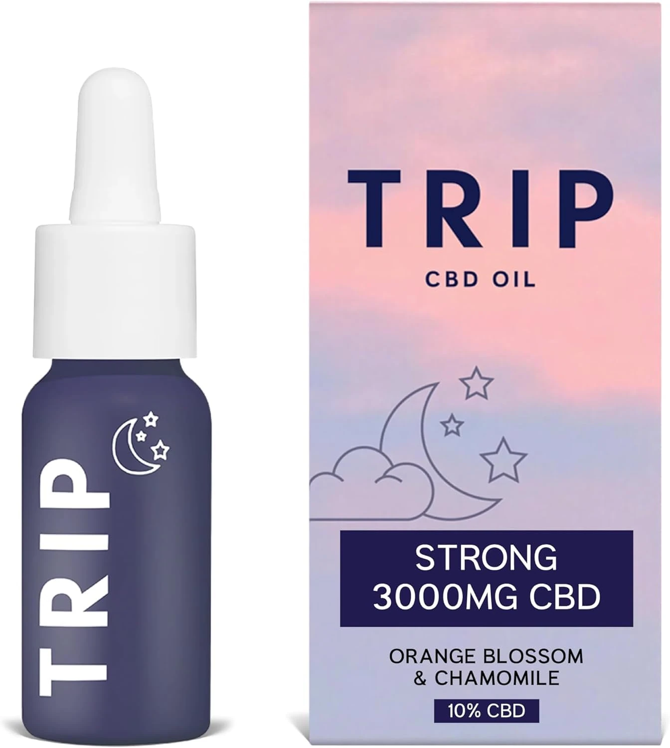 TRIP CBD Oil 3000mg (High Strength), Dream Drops, Vegan, 100% Natural, Flavoured CBD Oil Blended with MCT Coconut Oil - 30ML