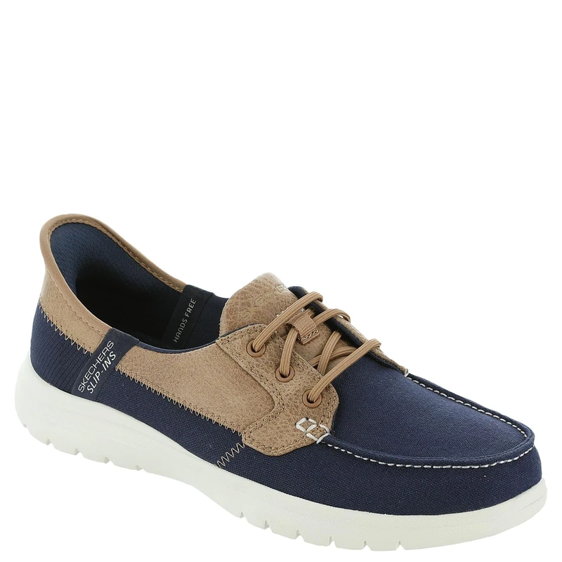 Skechers Women's On-The-Go Flex Palmilla Sneaker, Navy Textile, 5 UK