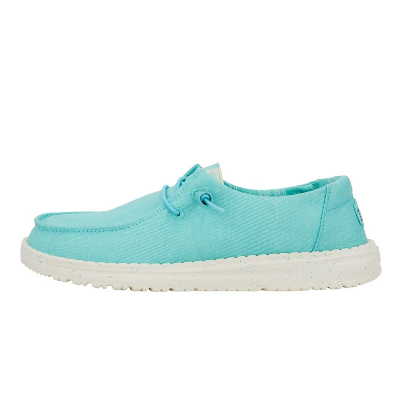 HEYDUDE Women Wendy Stretch Canvas Turquoise Casual Moccasin 43 EU