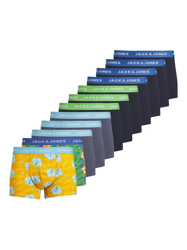 Jachawaii Trunks Pack of 12, Navy Blazer/Pack:palace Blue - Splish Splash - Navy Blazer - Navy Blazer - Navy Blazer - Navy Blazer - Vint, M