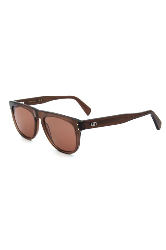 FERRAGAMO SF1111S 232 TRANSPARENT BROWN 55/18/150 MALE Sunglasses
