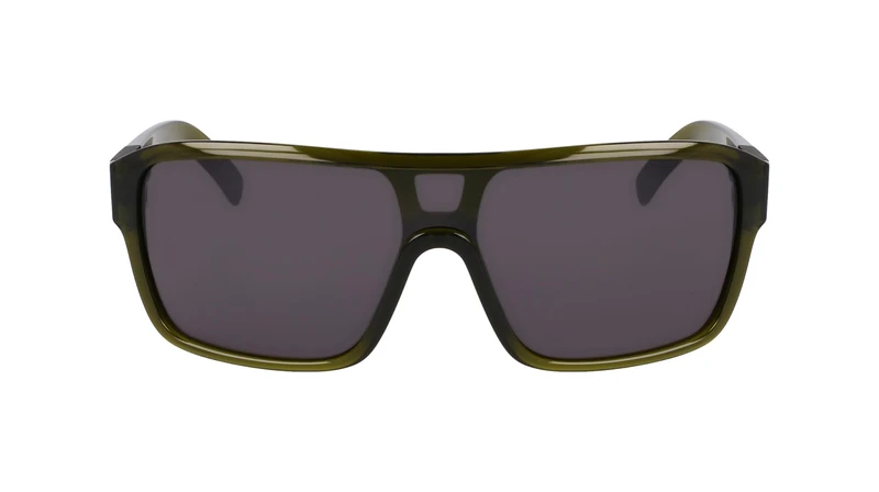 Dragon Men's Sunglasses REMIX - Shiny Sap Crystal Smoke Pol with Lumalens Smoke Polarized Lens