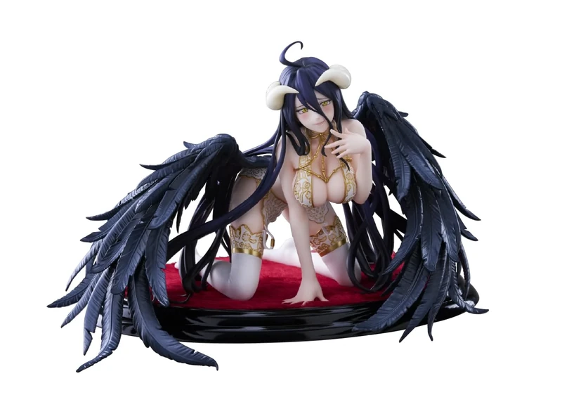 Claynel Cranel Overlord Albedo Lingerie Ver, Total Height: Approx. 6.0 Inches (154mm), PVC, ABS, 1/7 Scale Figure, Black