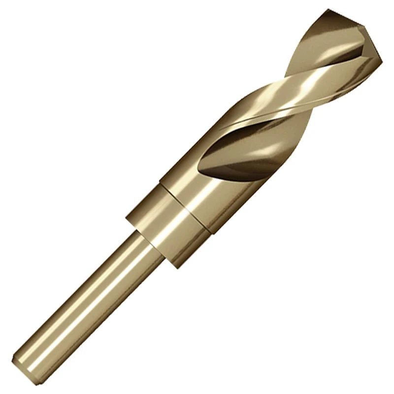 Meccion HSS Cobalt Drill Bit 24mm Reduced Shank Twist Drill Bit for Metal, Stainless Steel, Aluminium, Wood, Plastic, Non-Ferrous Etc.