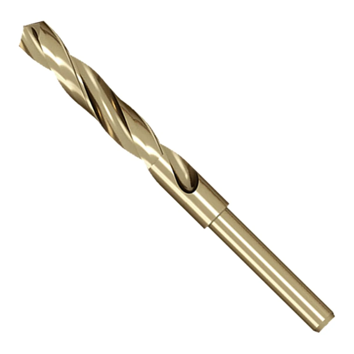 Meccion HSS Cobalt Drill Bit 13mm Reduced Shank Twist Drill Bit for Metal, Stainless Steel, Aluminium, Wood, Plastic, Non-Ferrous Etc.