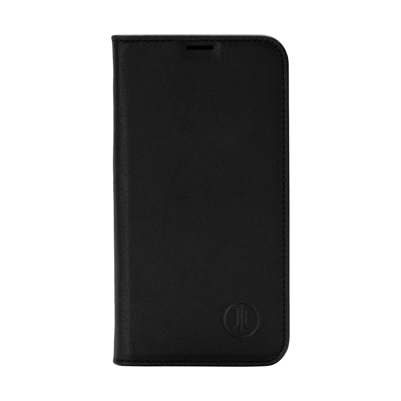 JT Berlin Tegel 11002 Real Leather BookCase for Apple iPhone 15 Pro Black