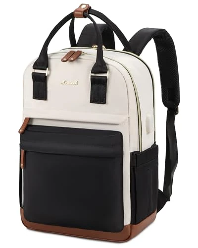 LOVEVOOK Women's Backpack, 17 Inch Laptop Travel Backpack, School Backpack, Waterproof Work Bag, Backpack, Women, Large School Bag, Teenager Girls, Elegant for Work, Travel, School, University,