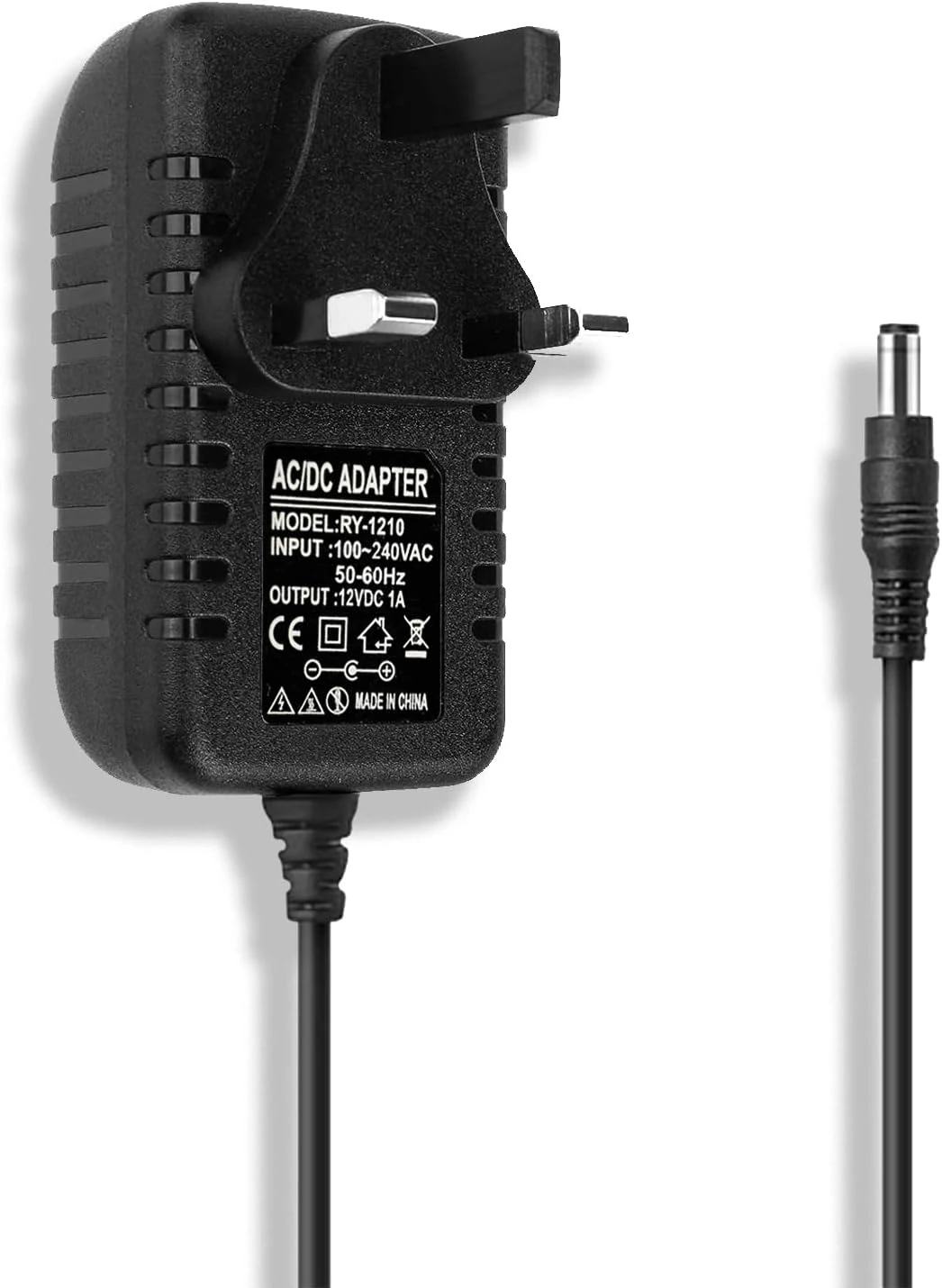 12V 1A Power Supply Adapter, AC Adapter 100-240V to 12v DC Power Adapter Driver Transformer Universal for LED Strip Lights, Router, CCTV Camera, Monitor, ADSL Cats Etc