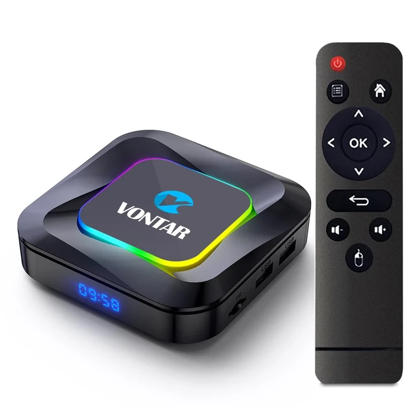 CHROX Android TV Box 13.0, VONTAR R3 Android Set Top Box 4GB RAM 128 GB ROM,RK3528 Quad Core CPU Support 2.4/5.8Ghz Dual Wifi 4K/8K H.264 HD Smart Android Box,4GB+64GB