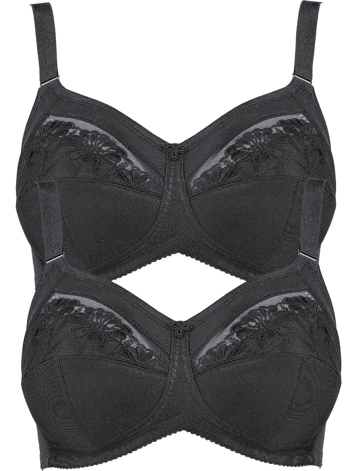 Anita Women's Pack of 2 Non-Wired Comfort Bra Safina 5449 Black 34B