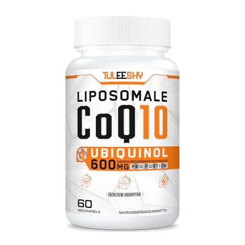 600mg High Potency Ubiquinol CoQ10 with Liposomal Absorption - Powerful Active Antioxidant Form of Coenzyme Q10-60 Easy-Swallow Softgels (60 Count, Pack of 3)