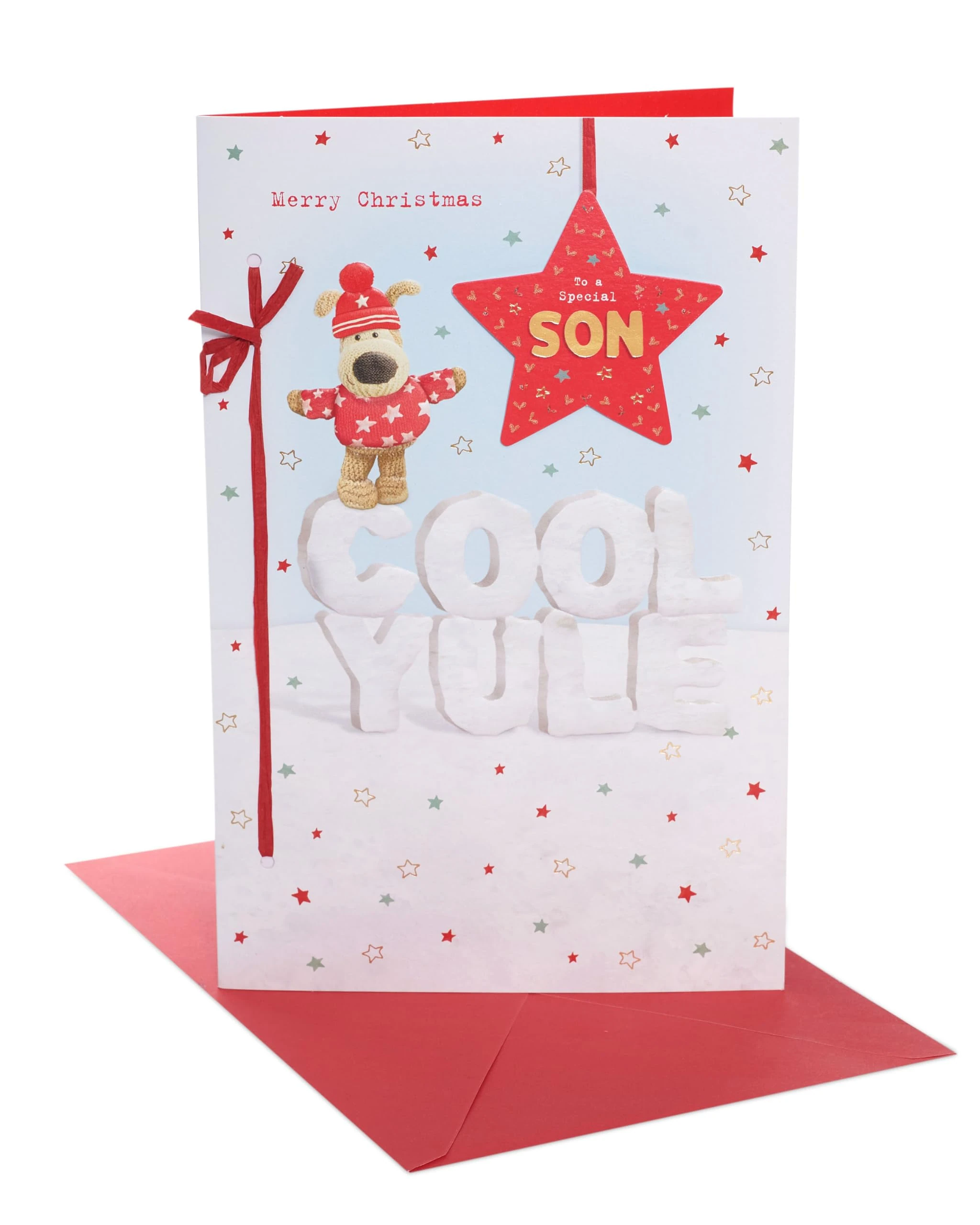 Boofle A Special Son Embellished Christmas Greeting Card Cute Xmas Cards