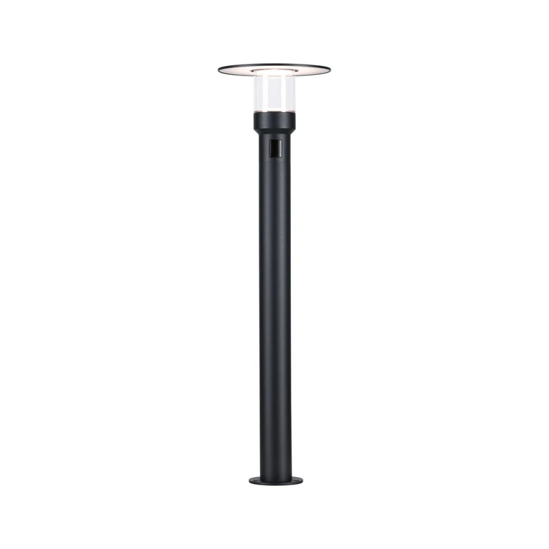 Paulmann 94835 LED Bollard Light Sienna Motion Sensor IP44 9W 400lm 212mm Anthracite Aluminium 3000K