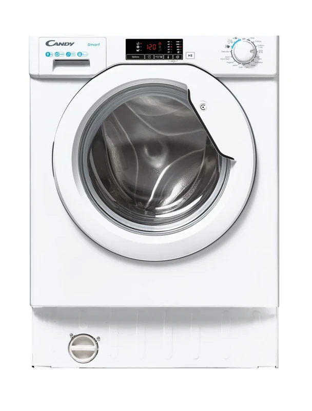 CANDY CBW 49D1W4-80 Integrated Washing Machine, 9kg Load, 1400RPM, White - B rated