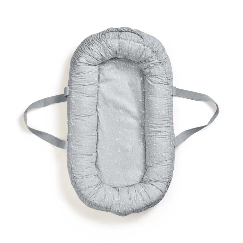 Elodie Details Baby Nest Pod Portable Baby Lounger for Safe Napping or Travelling, Washable 100% Cotton Baby Essentials for Newborn – Monkey Sunrise