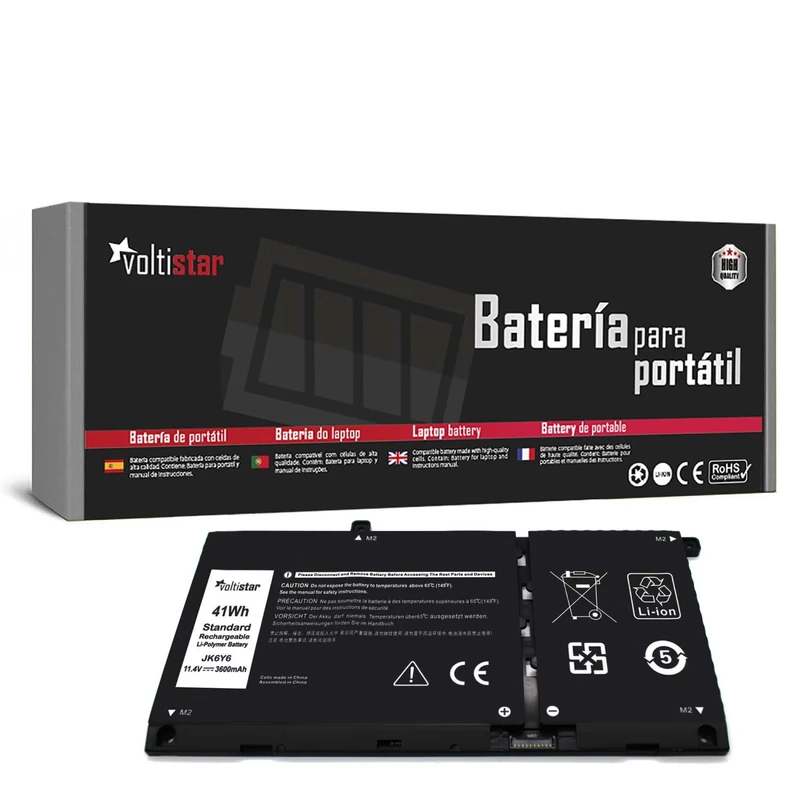 Voltistar - Battery Compatible with Dell Inspiron 5301 5401 5408 5409 JK6Y6 C5KG6 CF5RH - Image 1