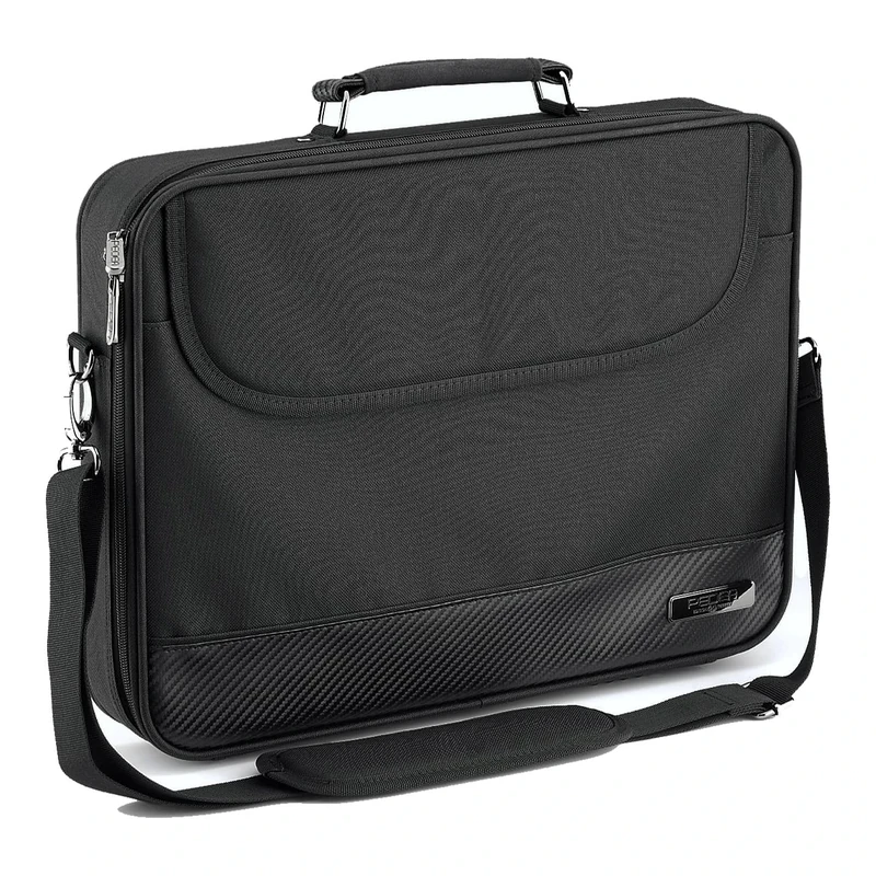 Pedea EDITION20 Laptop Bag 17.3 Inch (43.9 cm) Notebook Shoulder Bag with Shoulder Strap, Black, black, 17,3 Zoll