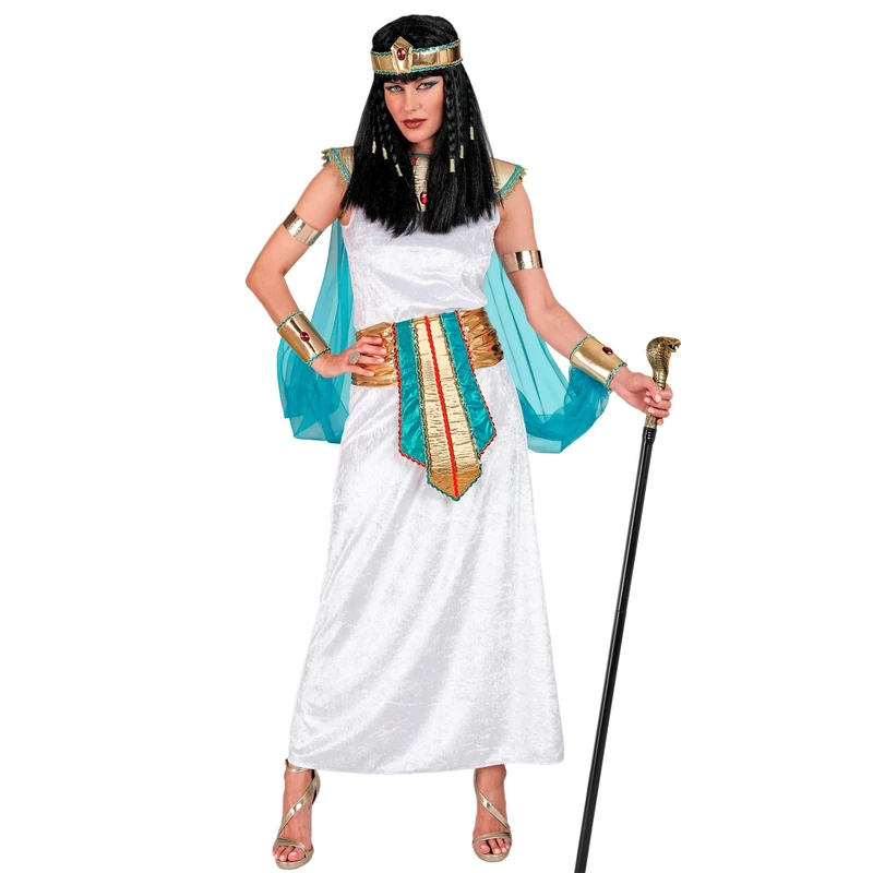 Widmann Regina Egiana Egyptian Queen Costume - XS LUNGO BIANCO