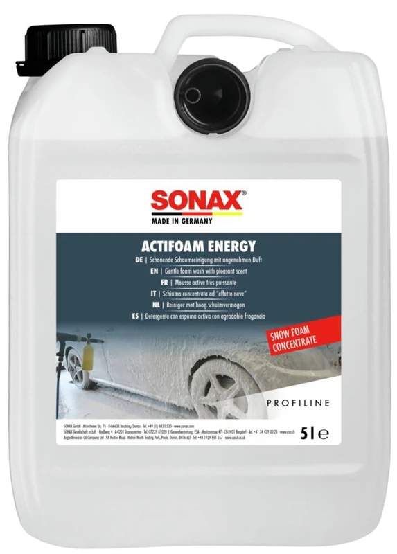 SONAX PROFILINE Actifoam Energy (5 Litres) Gentle foam wash snow foam concentrate with pleasant scent | Item-No. 06185050
