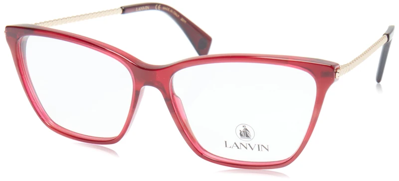 Lanvin LNV2605 602 Striped Red Sunglasses - Modified Rectangle