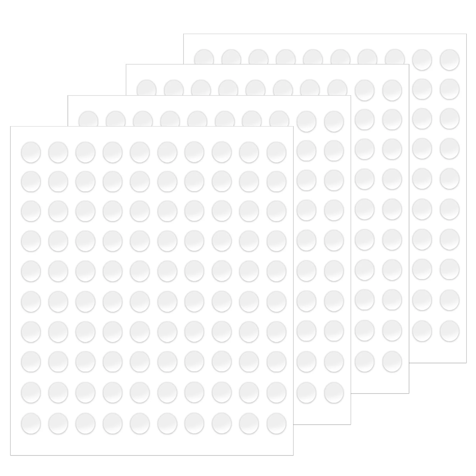 400 Pcs Double Sided Sticky Pads - Round Transparent Double Sided Tape Stickers, Traceless Removable Adhesive Strong Multipurpose Glue Dots Tape for Photos Walls, Posters, Balloon, Party Decorations