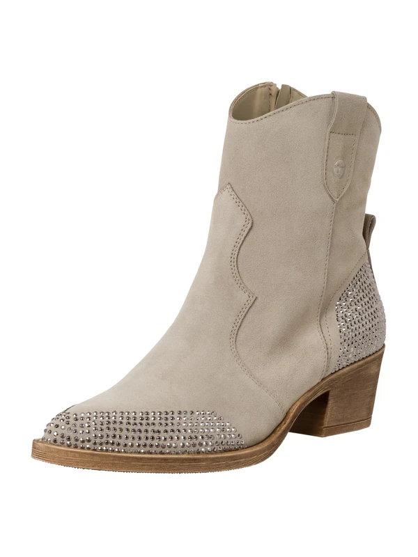 Tamaris Ankle Boots 1-25703-42 Wide, Taupe, 3.5 UK
