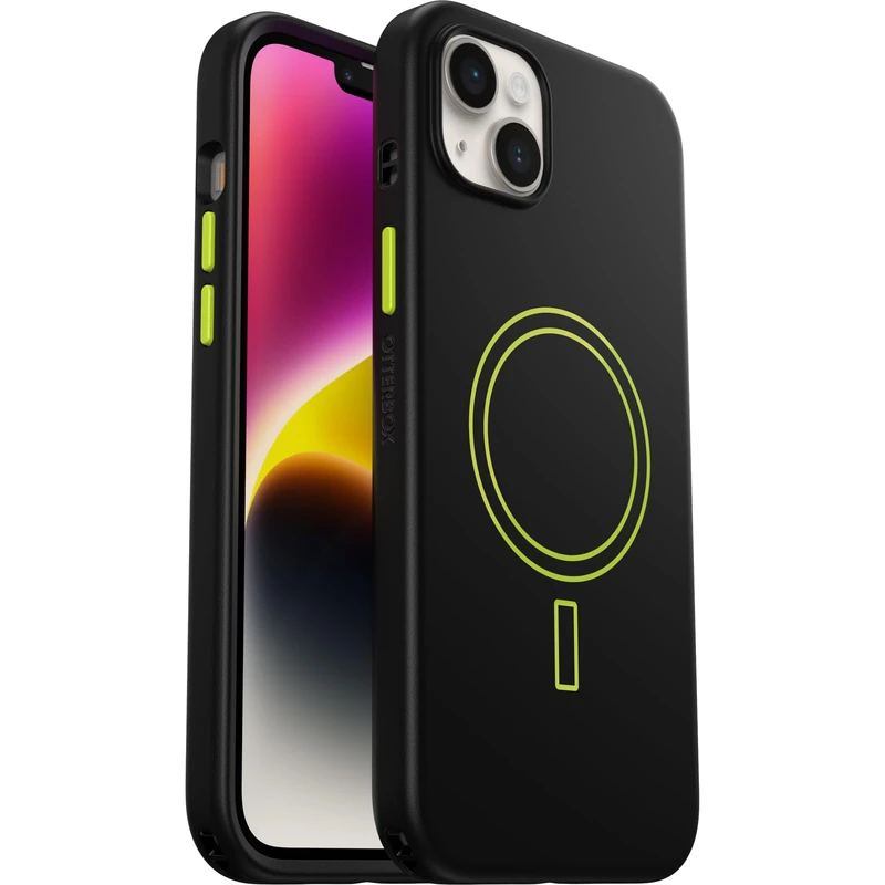 OtterBox Slim Series Case for iPhone 14 Plus with MagSafe, Shockproof, Drop proof, Ultra-Slim, Protective Thin Case, Tested to Military Standard, ELECTRIC VIBES