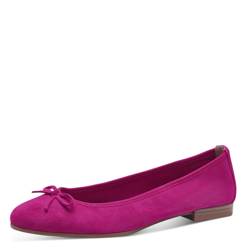 Tamaris Women's Classic Ballet Flats, Women's Flats, Pink Fuxia, 5 UK