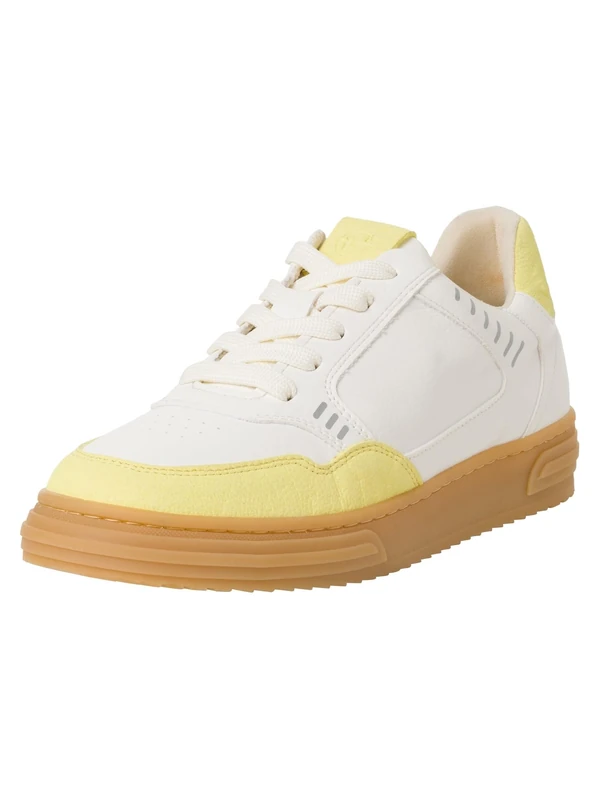 Tamaris Damen 1-23608-42, Sneaker, White/Yellow,