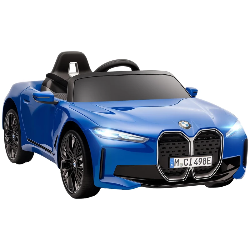 HOMCOM BMW i4 Licensed 12V Kids Electric Ride-on Car - Blue