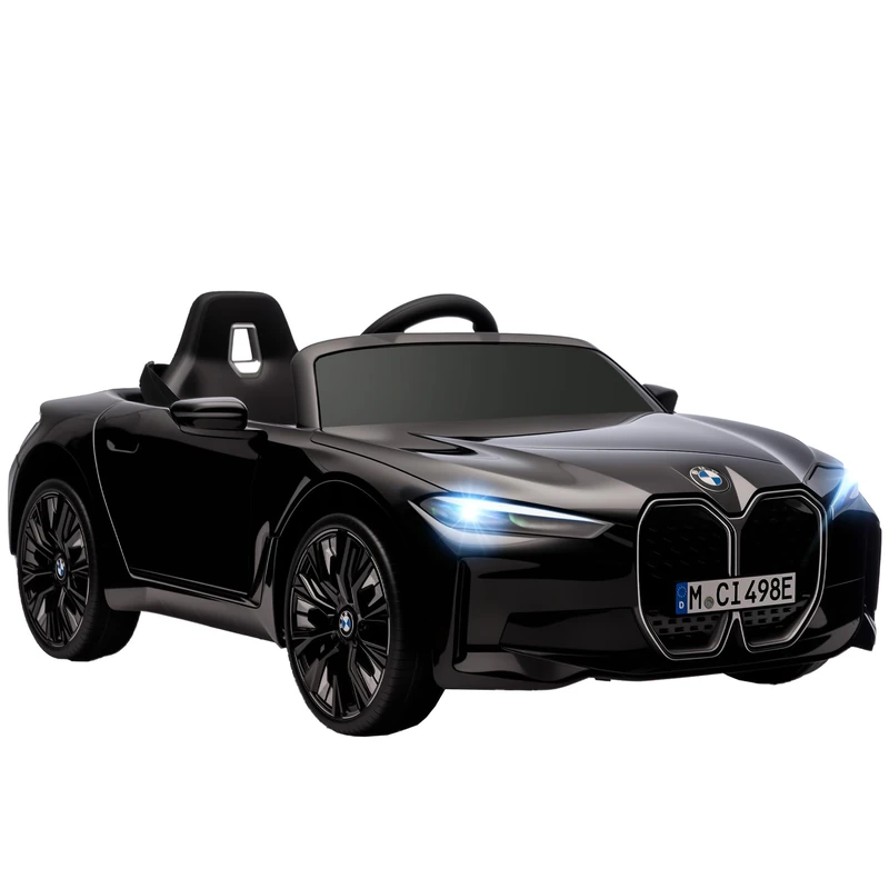 HOMCOM BMW i4 Licensed 12V Kids Electric Ride-on Car - Black