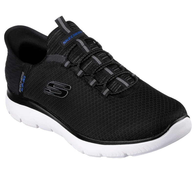 Skechers Men's Summits Key Pace Hands Free Slip-in Slippers, Black, 12 UK Wide