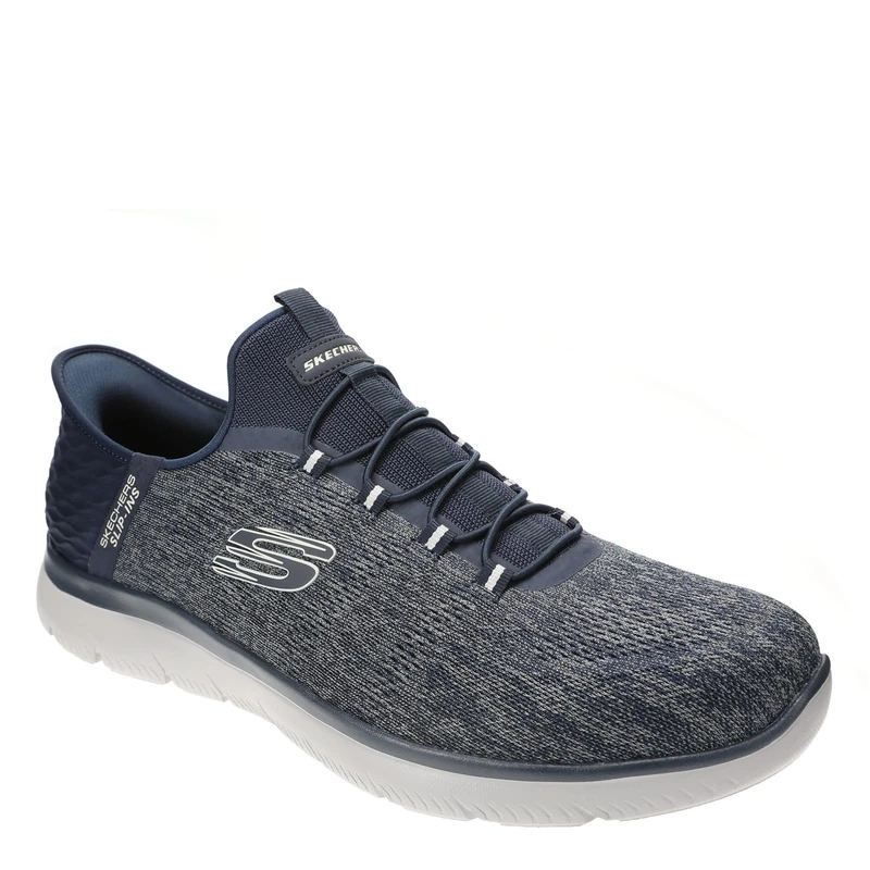 Skechers Men's Summits Key Pace Hands Free Slip-in Loafer, Navy, 6.5 UK