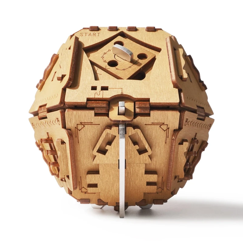 PUZZLE POTATO Philosopher's Stone - Escape Room Game - Wooden Puzzle Box - 3D Brain Teaser Puzzle - Treasure Box - Image 1
