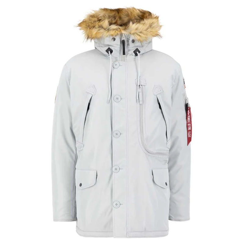 Alpha Industries Winter Jacket for Men Pastel Grey - Image 1