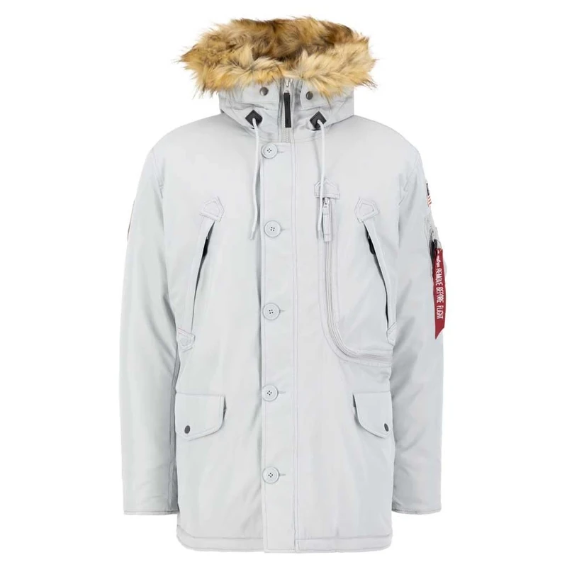 Alpha Industries Winter Jacket for Men Pastel Grey