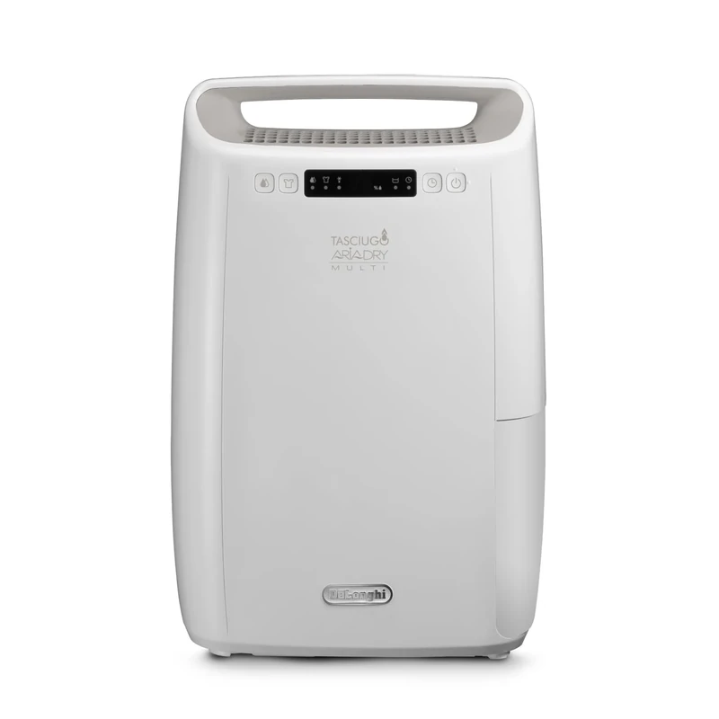 De’Longhi Tasciugo AriaDry Multi - Portable Home Dehumidifier with 3-Action Filtration System, 14L/Day Moisture Removal, Laundry Function, Mould Absorber, Quiet, White (DEXD214RF)