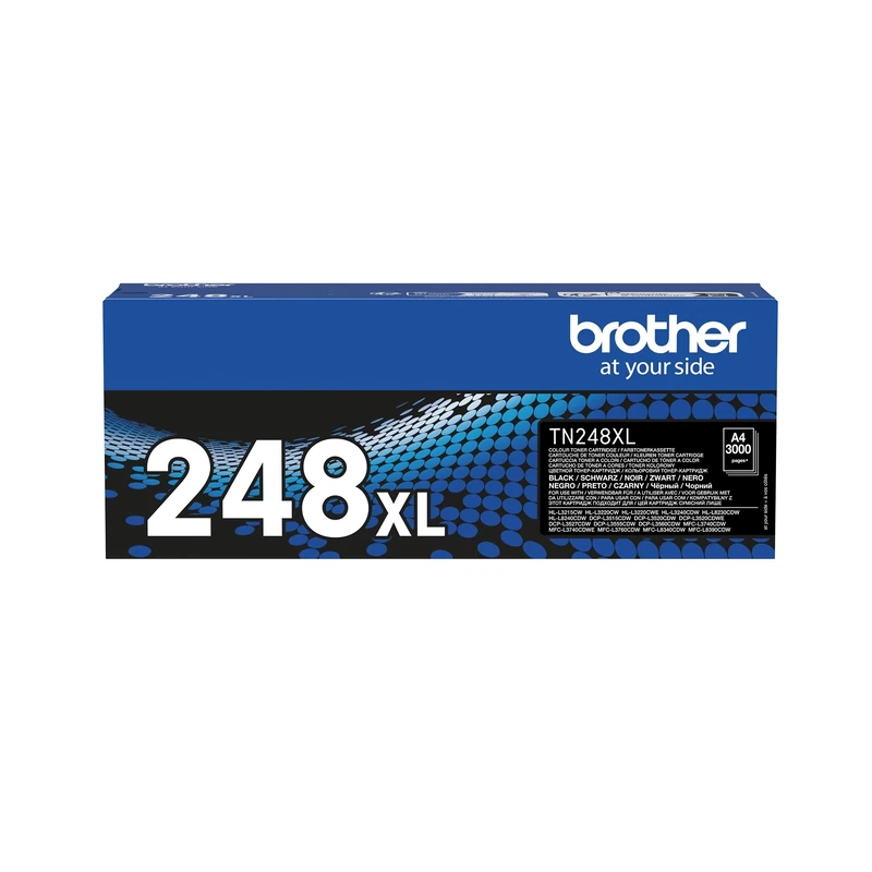 Brother TN-248XLBK High Yield Black Toner Cartridge - 3000 Pages