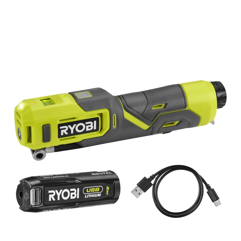 Ryobi RI4-120G 4V Cordless High Pressure Inflator (1 x 4V 2.0Ah)