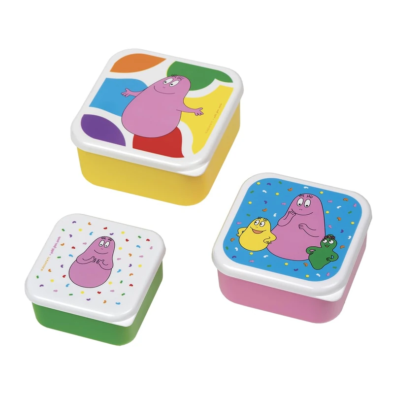 Barbapapa (BASZN) BA994R Lunch Box, Polypropylene, Multicoloured - Image 1