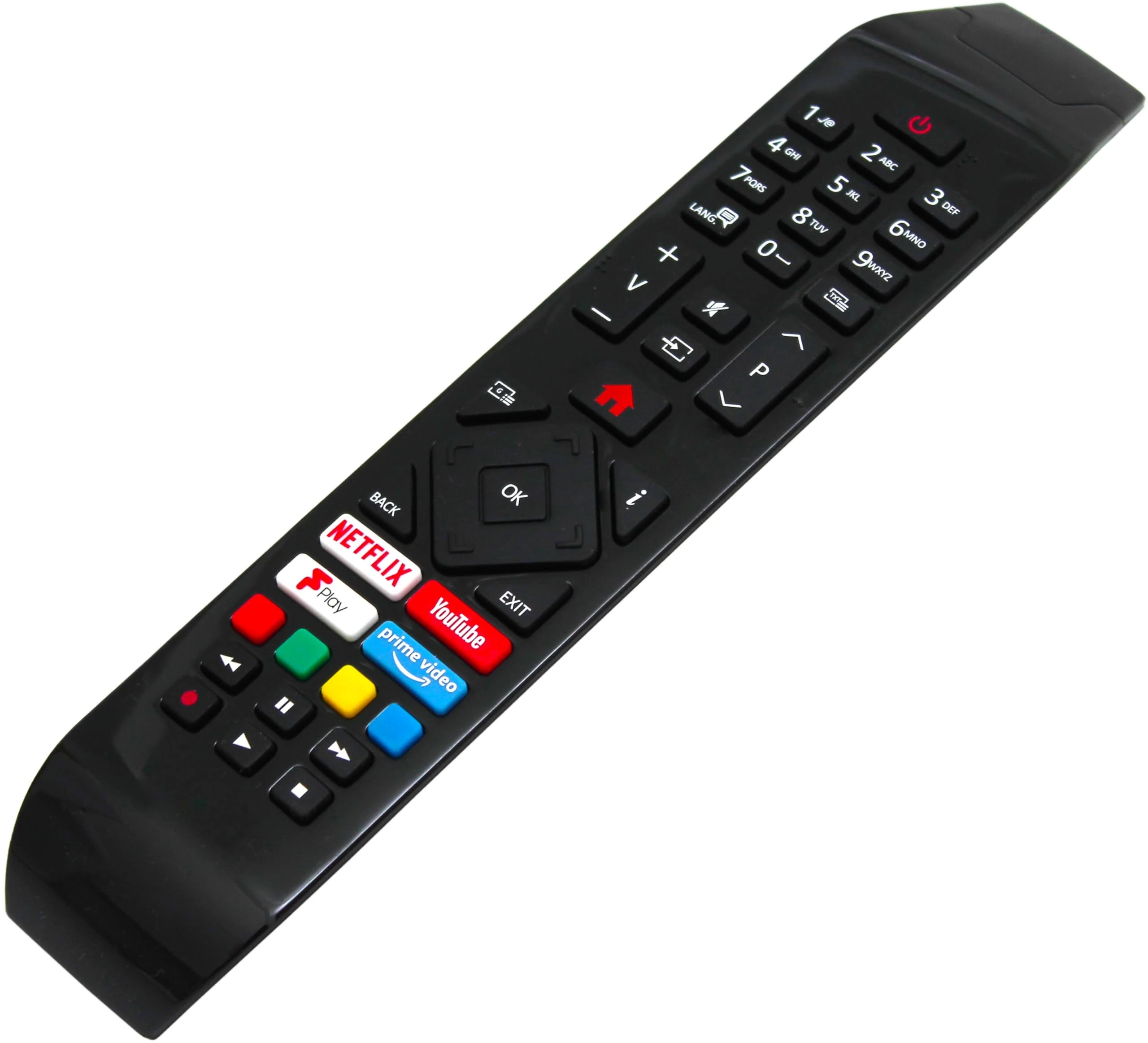 Original RC43141P TV Remote Control Compatible with Hitachi RC43141 RC 43141 RC 43141P 55HK6200U 65HL7200U 32HE2200U 32HEV220U 43HK6100UA 43HK6200U Smart 4K LED