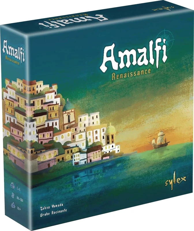 Asmodee Sylex Amalfi: Renaissance - Board Games - Placement Games - Management Games for Ages 14+ - 1 to 4 Players - French Version