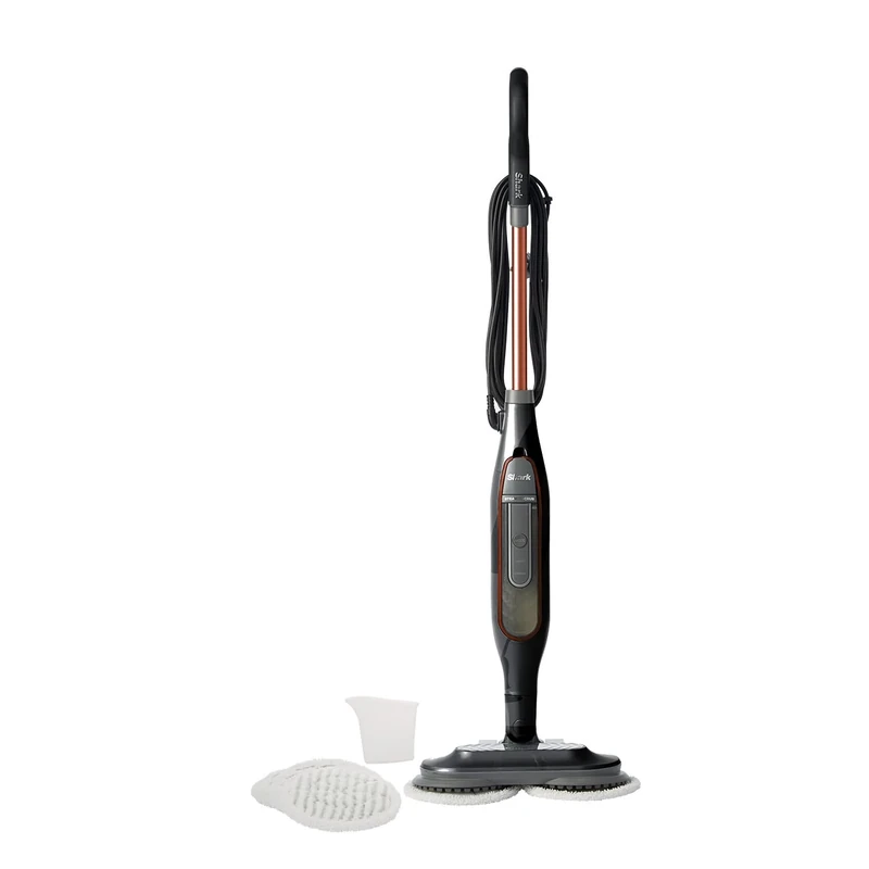 Shark Steam Mop, Automatic Steam and Scrub Steam Mop with 2 Rotating Power Pads, 2 Steam Settings, 6 Cleaning Pads, For Use on All Sealed Hard Floors, 8m Cord, Amazon Exclusive, Paprika S6002UKSB