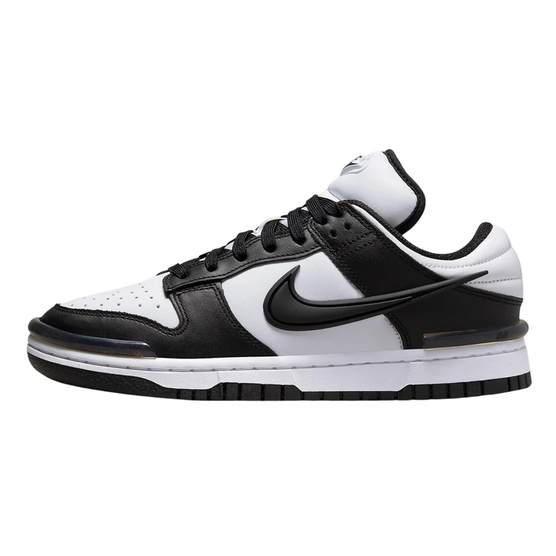 NIKE Women's Dunk Low Twist Sneaker, Black White Black, 5 UK