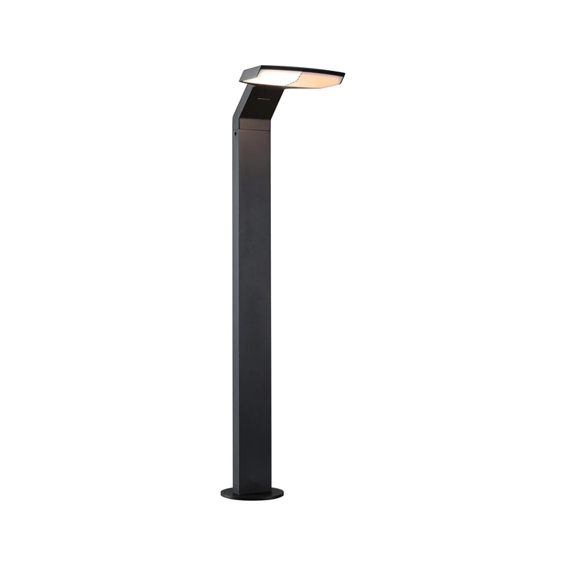 Paulmann 94829 LED Bollard Light Zenera IP44 10W 700lm 670mm Anthracite Metal 2200-3000K Tunable Warm Insect-Friendly and seawater-Resistant
