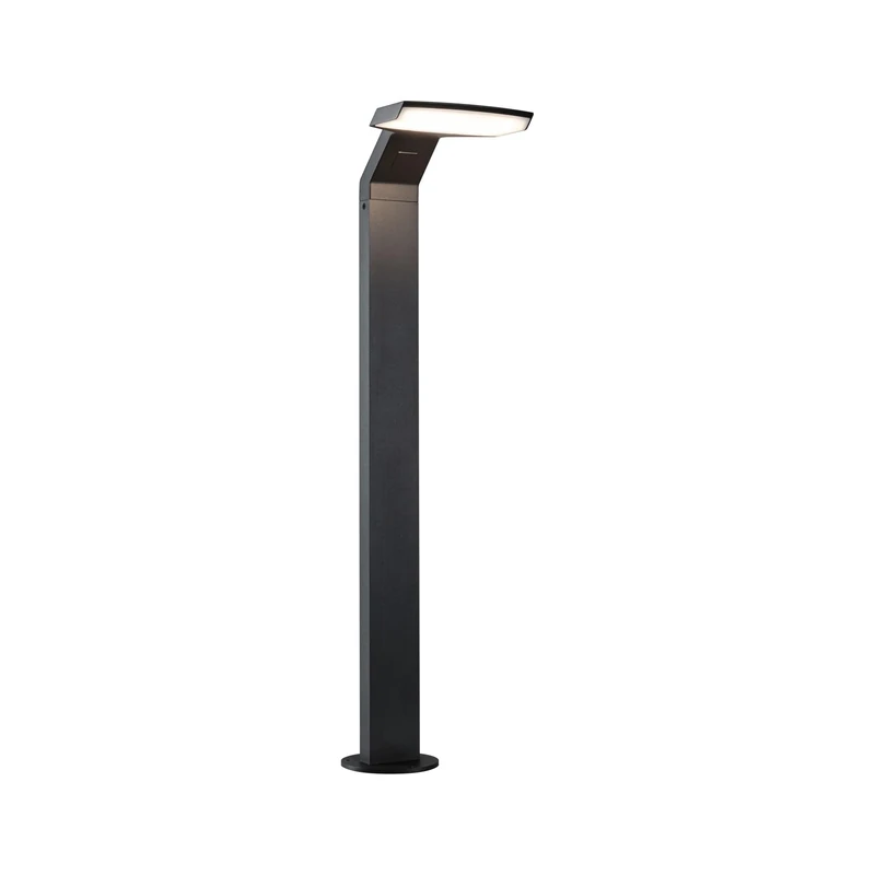 Paulmann 94828 LED Bollard Light Zenera IP44 10W 700lm 670mm Anthracite Metal 3000K seawater Resistant